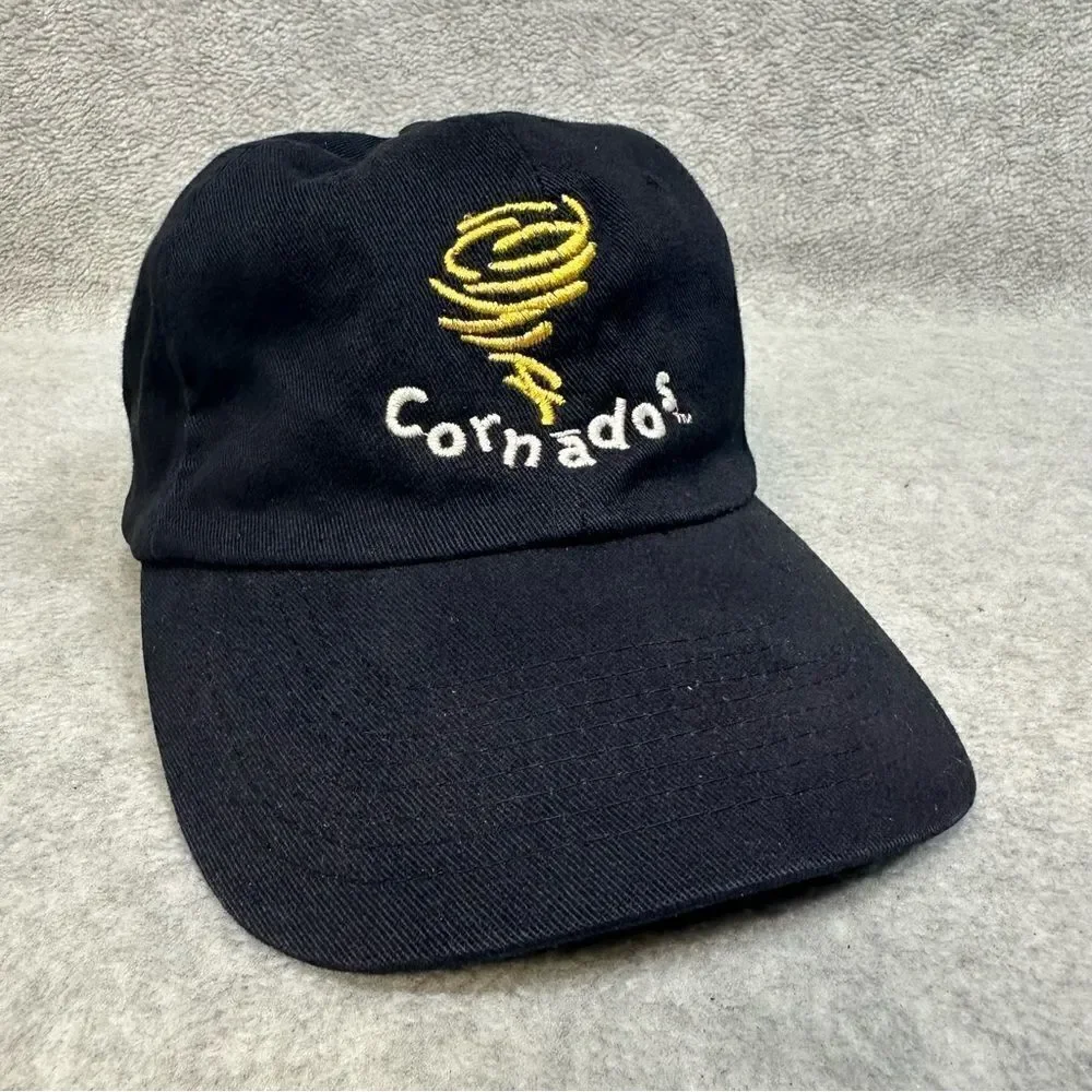 Cornados Hat Cap Adult OSFA Black Strapback Baseball Hat Chips‎ Food Casual Dad